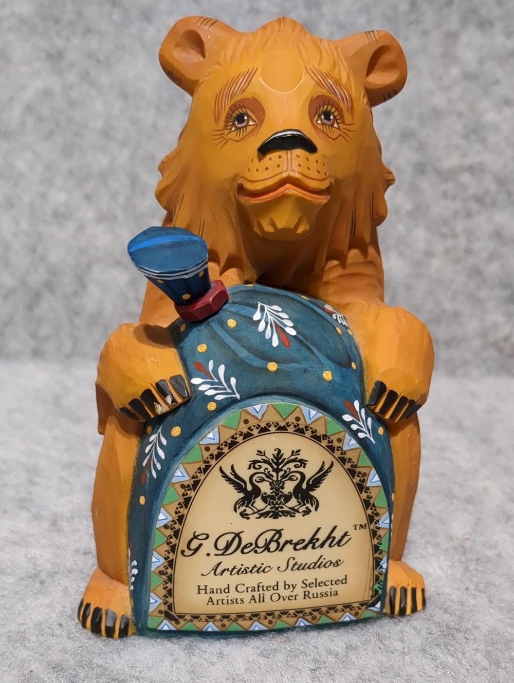 2000 G DeBREKHT Official DEALER PLAQUE #57001 RUSSIAN BEAR Figurine 5"